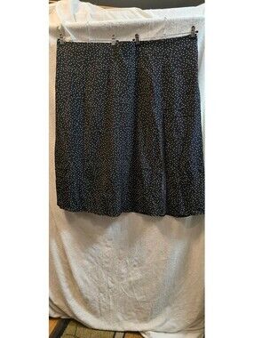 SHEIN Curve Black Polka Dot Midi Skirt Size 7X US 28
